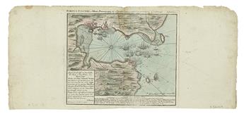 (CARIBBEAN.) Two hand-colored engraved maps of West Indies subjects;